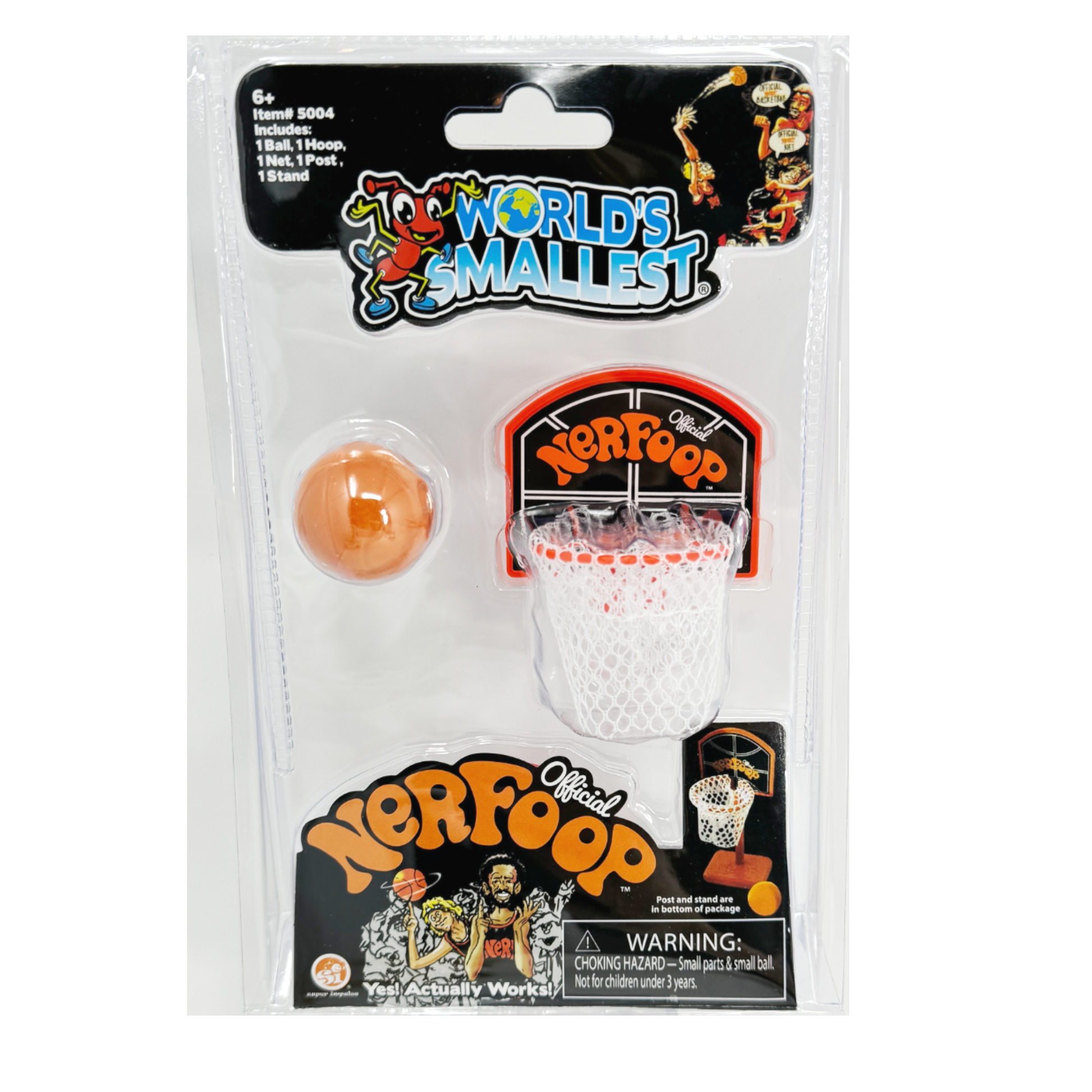Official Nerfoop Nerf Basketball Hoop and ball now World's Smallest aka Desk Sized