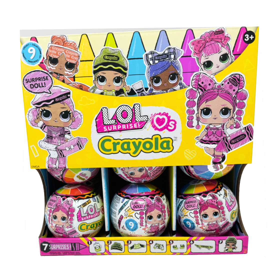 L.O.L. Surprise! Loves Minions Tots - Comprend 1 Poupée, des Tenues et des Accessoires, Boule Minion, Emballage Opaque, Collectionnez Les 6 Poupées