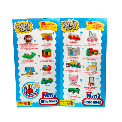 The 18 miniature toys that are available to collect in Miniverse Mini Little Tikes toys.
